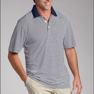 Greg Norman Men's Stripe Golf Polo